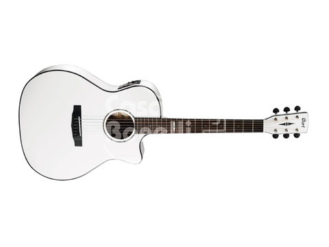 GA5F GLOSS WHITE Cort Guitarra Electroacústica con Corte