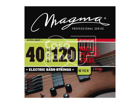 BE-145N Magma 40-120 Set 5 Cuerdas para Bajo Eléctrico