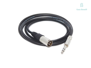 CABA-7102 Parquer Cable 2 Metros Canon Macho & Plug Stereo