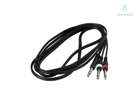 RCL-20923 Warwick Cable Plug Stereo & 2 Plug Mono de 1,8 Mts