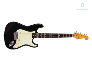 SST62BK Essex Guitarra Eléctrica Stratocaster Vintage Series Negra