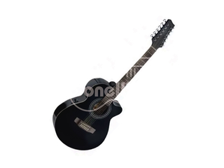 SA40MJCFI12BK Stagg Guitarra Electroacústica con Corte de 12 Cuerdas