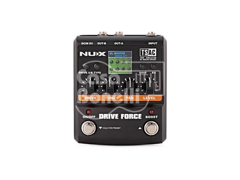 DRIVE FORCE Nux Pedal de Distorsión