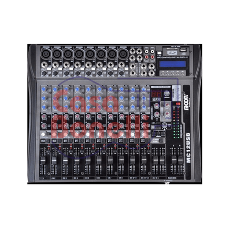 MIXER DE 12 CANALES CON USB MOON MC12USB