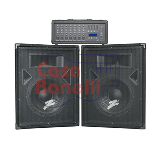 Sistema de Sonido Consola de 7 canales + 2 Bafles Zebra ZMC-220