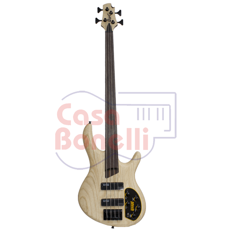 Bajo Activo de 4 Cuerdas Bartolini Fretless Cort B4FLPLUS AS OPN