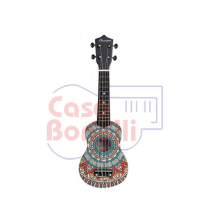 Ukelele Soprano con diseño de Mandala Bamboo BD-2