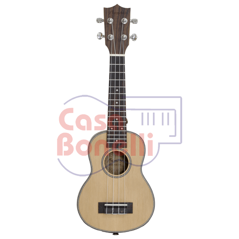 Ukelele Soprano Tapa Pino Koreano Bamboo BU-21PC