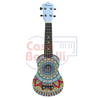 Ukelele Soprano con diseño de mandalas Bamboo BD-4