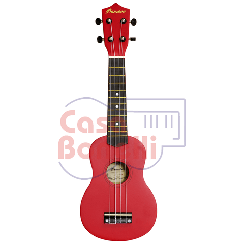 Ukelele Soprano Bamboo B-1E RED