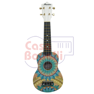 Ukelele Soprano con diseño de Mandala Bamboo BD-7