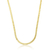 Choker fita espelhada banhada em ouro 18k