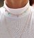 Choker gotas coloridas Patricia banhada a ouro 18k na internet