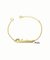 Pulseira com nome feminina personalizada banhado a ouro 18k pz 45 dias