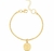 Pulseira pingente Pai Nosso Rita banhados a ouro 18k - comprar online