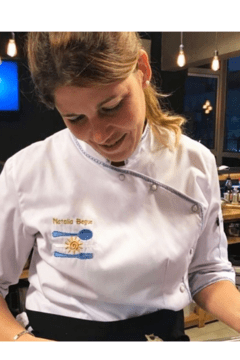Chaqueta de chef nombre hotsell