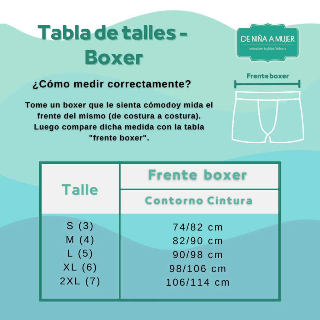 Boxer best sale hombre talles