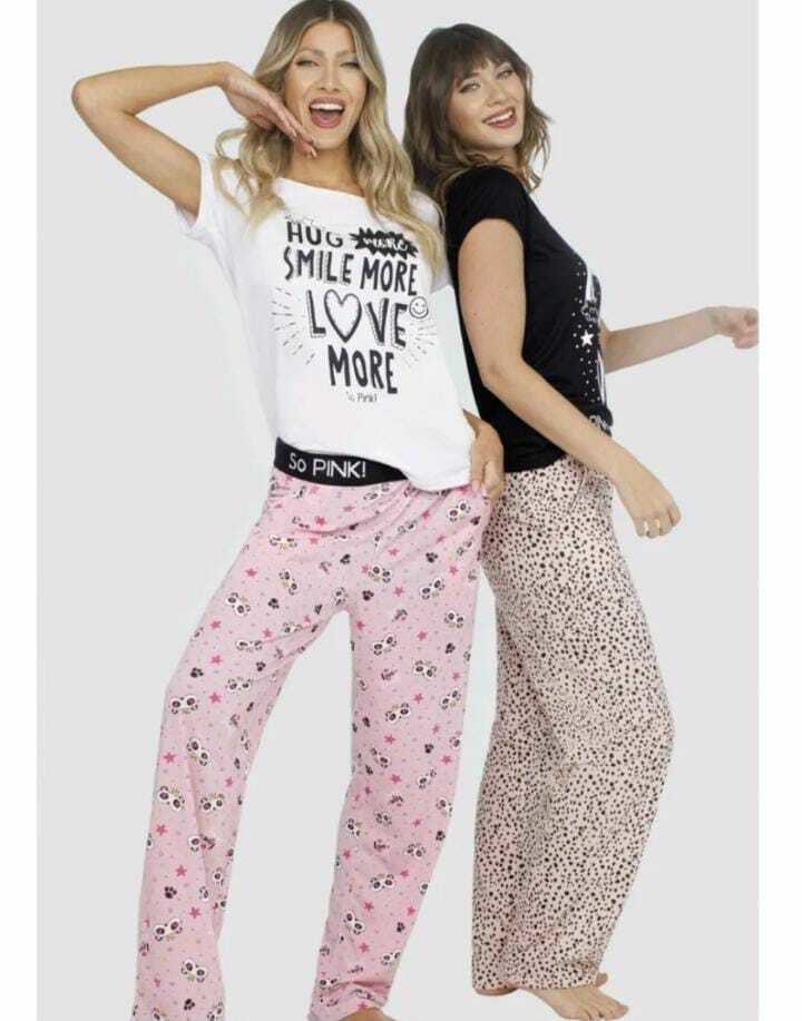 Pantalon Pijama So Pink Mujer Variedad De Diseños Art 17005