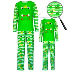 Pijama Infantil Menino Manga Longa e Calça Sapo - Isabb na internet