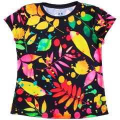 T-Shirt Menina Flores Aquarela - Isabb