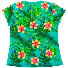 T-Shirt Menina Verde Tropical - Isabb - comprar online