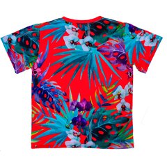 Camiseta Menino Floral Fundo Vermelho - Isabb - loja online