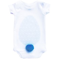 Body Bebê Fantasia de Coelho Orelhão Azul - Isabb - Isabb