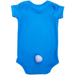 Body Bebê Fantasia de Coelho Orelhinha Azul - Isabb - Isabb