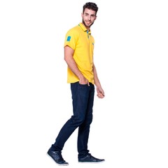 Imagem do Tal Pai Tal Filho Kit Com 2 Camisas Polo Amarelas Com Azul | Otto