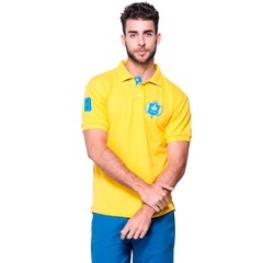 Tal Pai Tal Filho Kit 2 Camisas Polo Amarelas Com Azul Modelo Escudo | Otto na internet