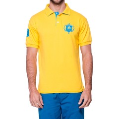 Tal Pai Tal Filho Kit 2 Camisas Polo Amarelas Com Azul Modelo Escudo | Otto - Isabb