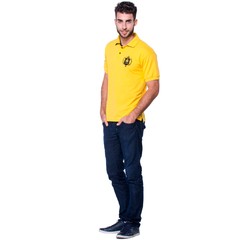 Tal Pai Tal Filho Kit 2 Camisas Polo Amarelas Com Preto Modelo Escudo | Otto