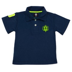 Tal Pai Tal Filho Kit 2 Camisas Polo Azul-Marinho Com Verde-Limão Modelo Escudo | Otto