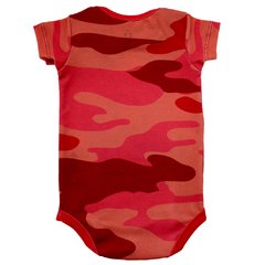 Body Bebê Estampado Camuflado Rosa - Isabb - comprar online