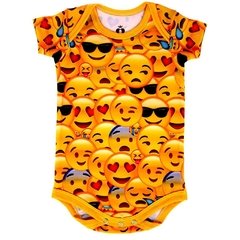 Body Bebê Estampado Emojis - Isabb