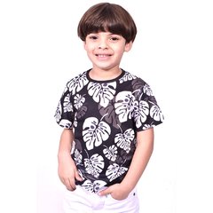 Camiseta Menino Floral Fundo Preto - Isabb - comprar online