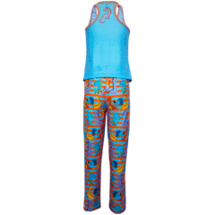 Pijama Adulto Feminino Regata e Calça Dinossauro - Isabb - comprar online