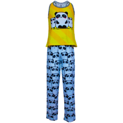 Pijama Infantil Menina Regata e Calça Panda - Isabb