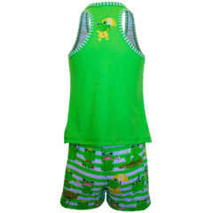 Pijama Menina Regata e Short Sapo - Isabb - comprar online