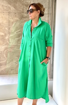 Vestido Chemise "Juliana" Verde