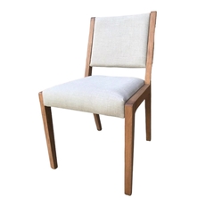 Silla Madera Guatambu Asiento Respaldo Tapizado Lustre Oscuro - comprar online