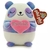 Peluche Lila con corazón 19cm. - Chichimamerry