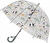 Paraguas transparente estampado en internet