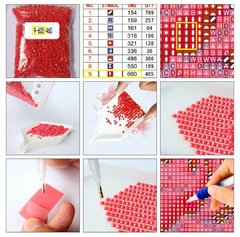 (2812) Pintura com Diamantes - Diy 5D Strass - Mulan - 30x40 cm - Mundo dos QCS