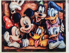 Imagem do (2822) Pintura com Diamantes - Diy 5D Strass - Mickey e Minnie - 20x30 cm
