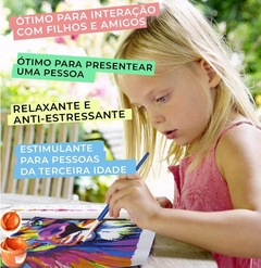 (2528) PINTURA EM TELA NUMERADA - MENINAS ANJO - loja online