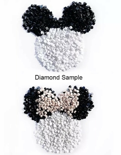 (2938) Pintura com Diamantes - Diy 5D Strass - Gato Abstrato 2 - 30x40 cm - Mundo dos QCS