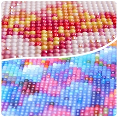 (2966) Pintura com Diamantes - Diy 5D Strass - Bailarina 4 - 30x40 cm