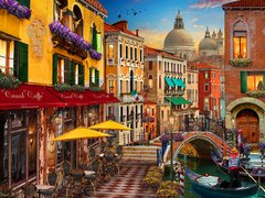 (1815) Canal Cafe Venice; David Maclean - 1500 peças - comprar online