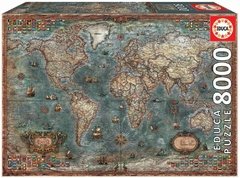 (1725) Historical World Map - 8000 peças